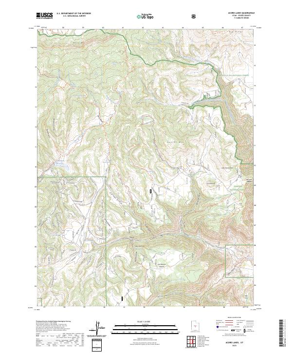 USGS Topographic Map – Acord Lakes