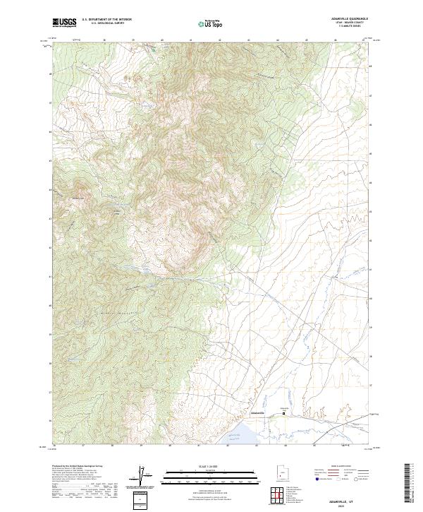 USGS Topographic Map – Adamsville