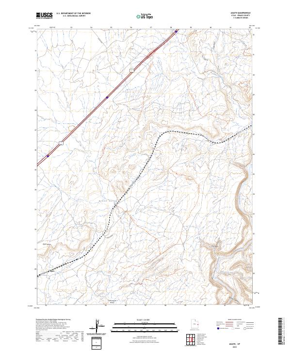USGS Topographic Map – Agate