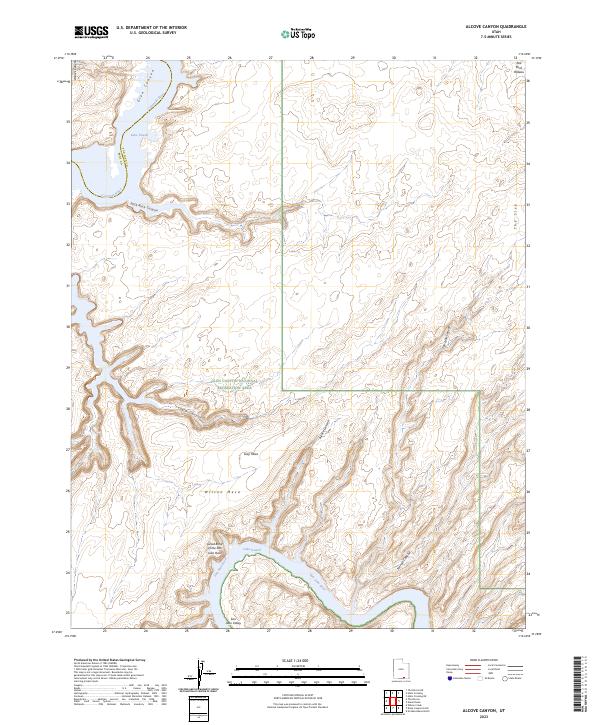 USGS Topographic Map – Alcove Canyon