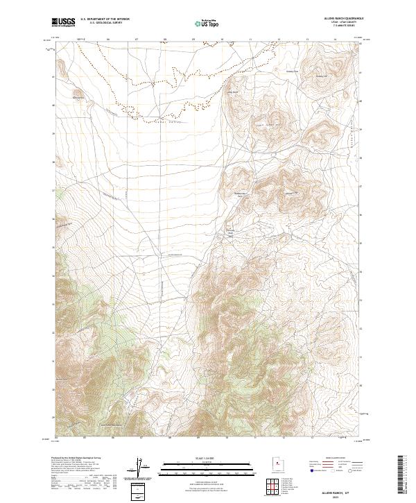 2023 Map of Allens Ranch, 2023 Print