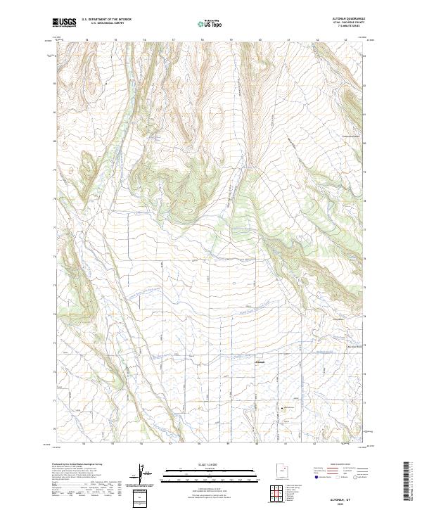 USGS Topographic Map – Altonah