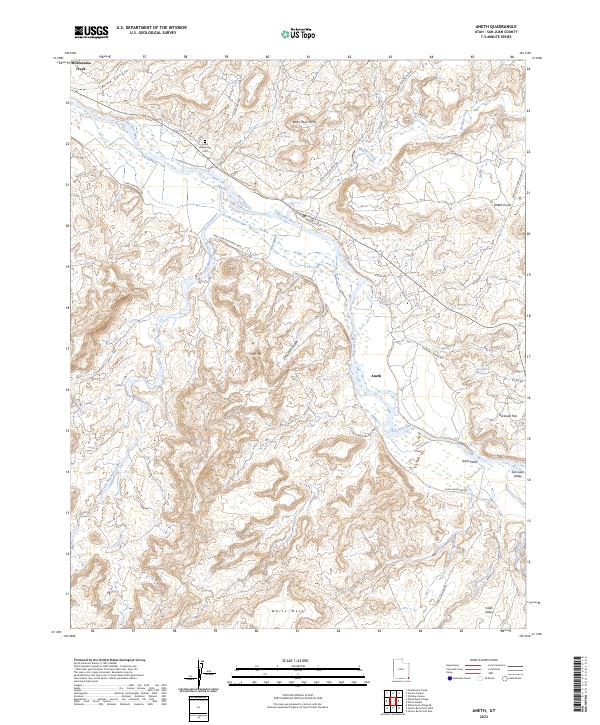 USGS Topographic Map – Aneth