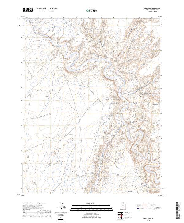 USGS Topographic Map – Angel Cove