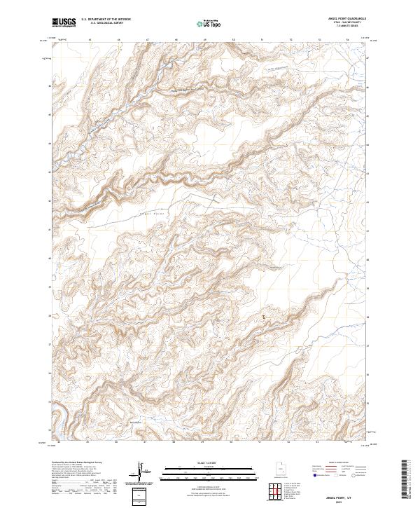USGS Topographic Map – Angel Point