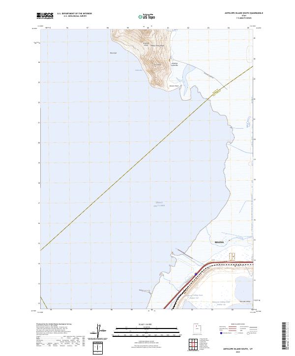 USGS Topographic Map – Antelope Island South