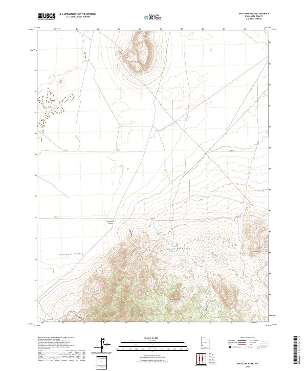 USGS Topographic Map – Antelope Peak