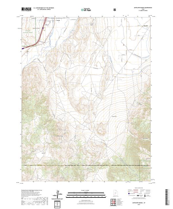 USGS Topographic Map – Antelope Range