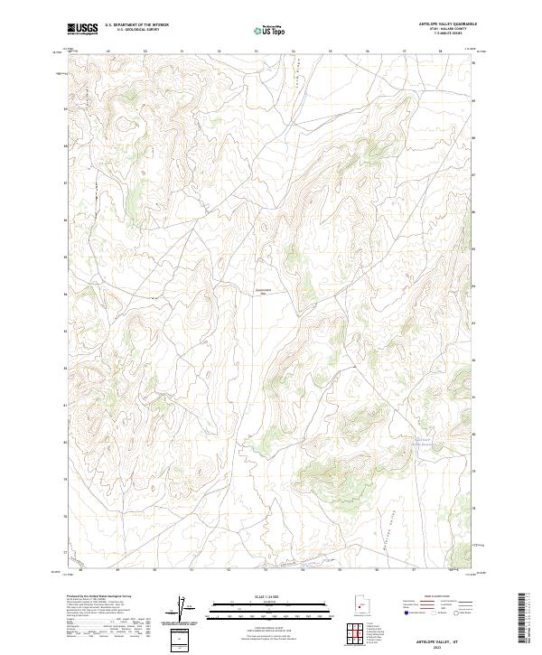 USGS Topographic Map – Antelope Valley