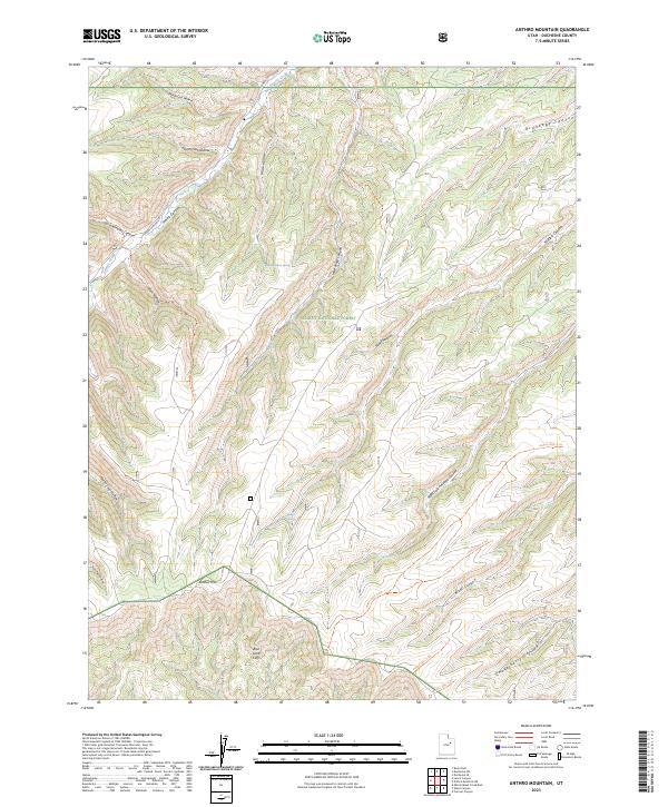 USGS Topographic Map – Anthro Mountain