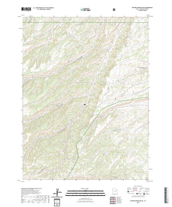 USGS Topographic Map – Anthro Mountain NE