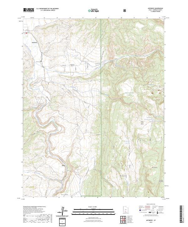 USGS Topographic Map – Antimony