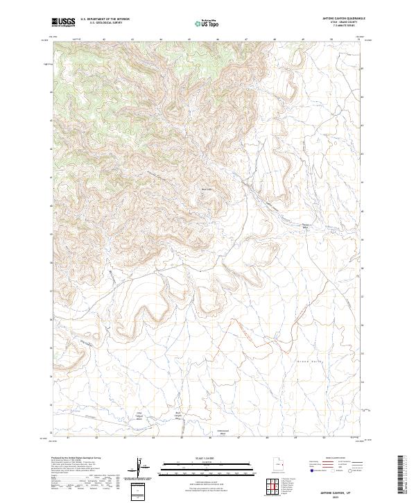 USGS Topographic Map – Antone Canyon