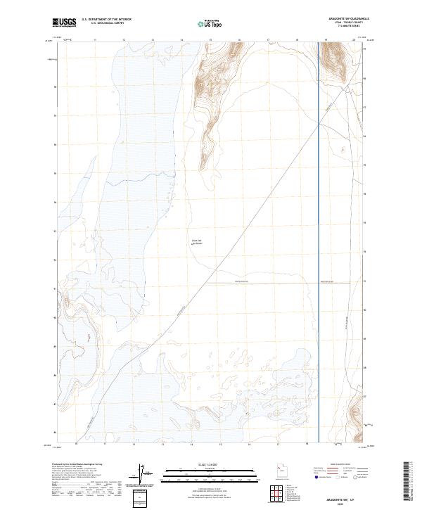 2023 Map of Aragonite SW, 2023 Print