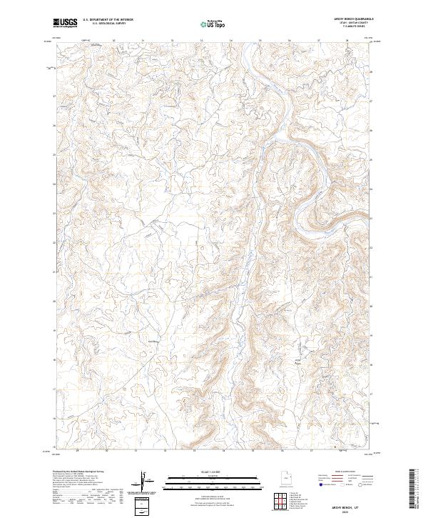USGS Topographic Map – Archy Bench
