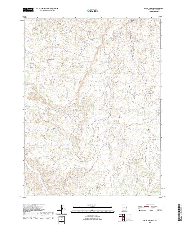 USGS Topographic Map – Archy Bench SE