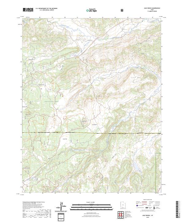 USGS Topographic Map – Asay Bench