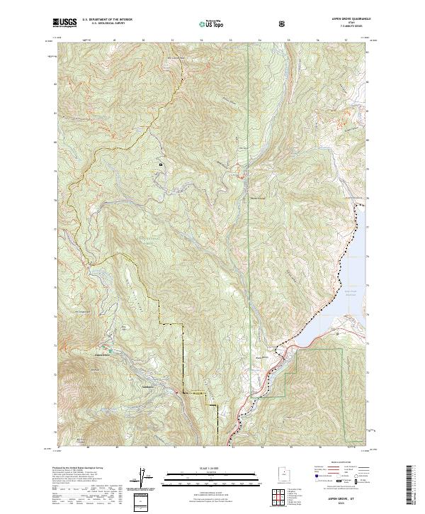 USGS Topographic Map – Aspen Grove