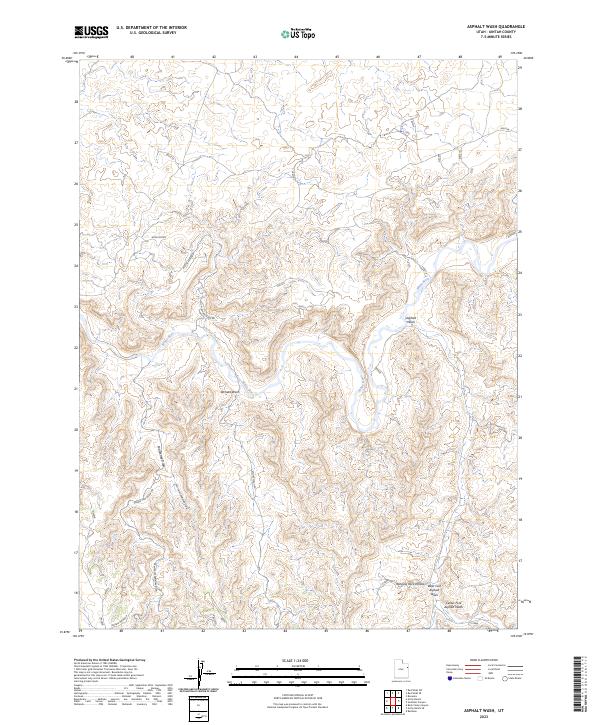 USGS Topographic Map – Asphalt Wash