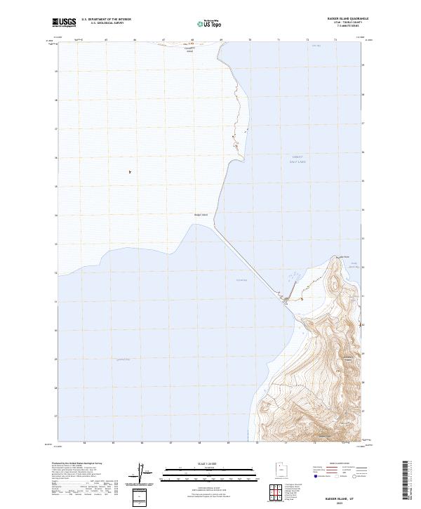 USGS Topographic Map – Badger Island