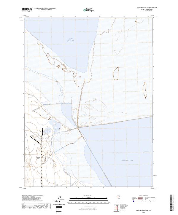 2023 Map of Badger Island NW, 2023 Print