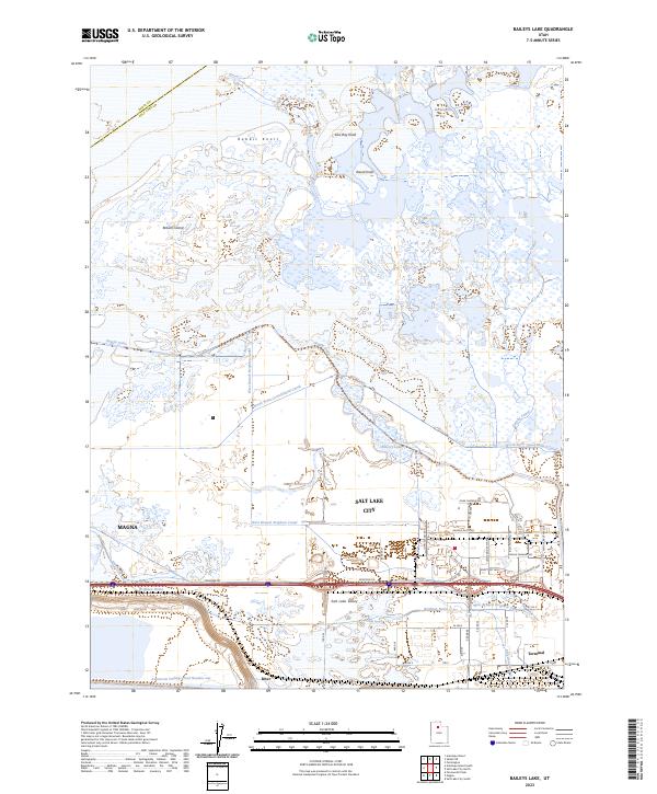 USGS Topographic Map – Baileys Lake