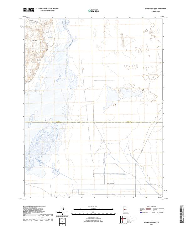 USGS Topographic Map – Baker Hot Springs
