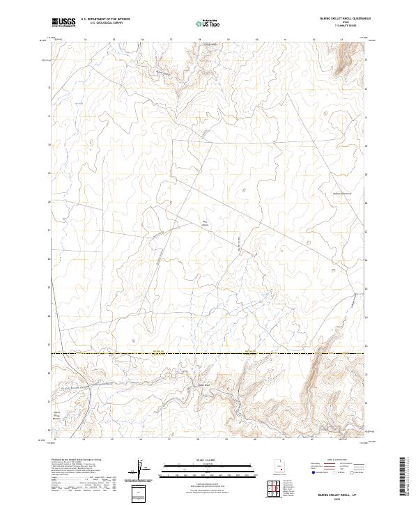 USGS Topographic Map – Baking Skillet Knoll