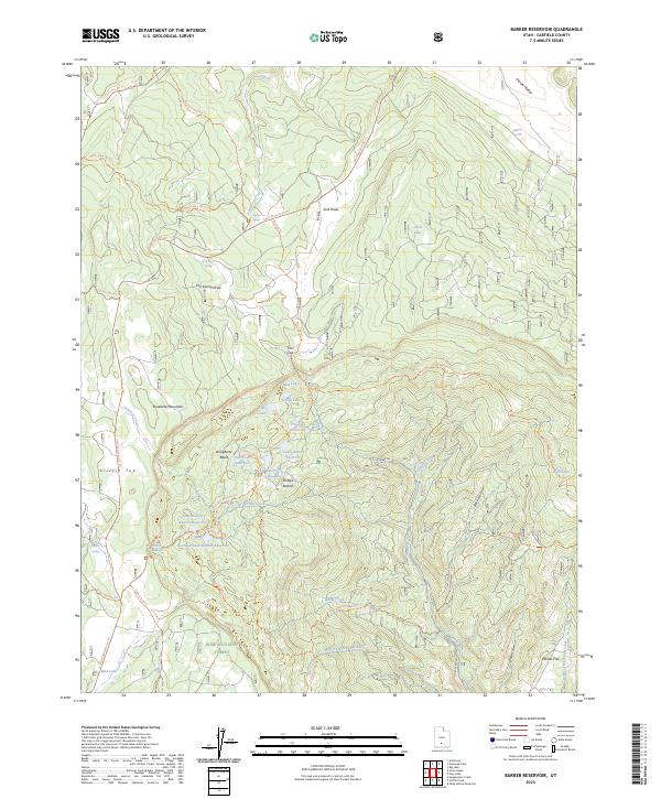USGS Topographic Map – Barker Reservoir