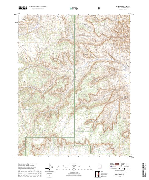 USGS Topographic Map – Bear Canyon