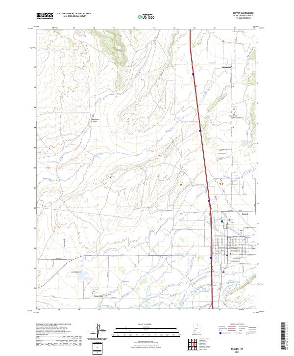 USGS Topographic Map – Beaver