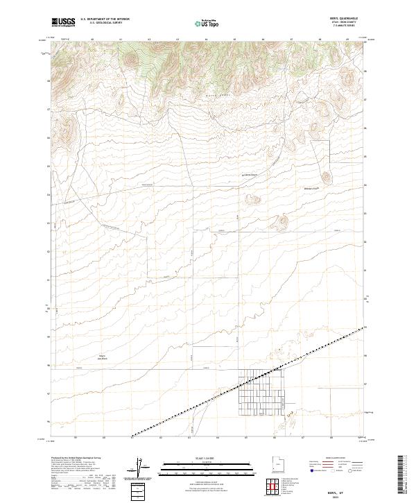 USGS Topographic Map – Beryl