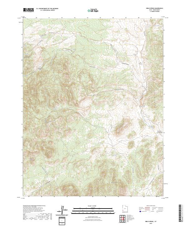 USGS Topographic Map – Bible Spring