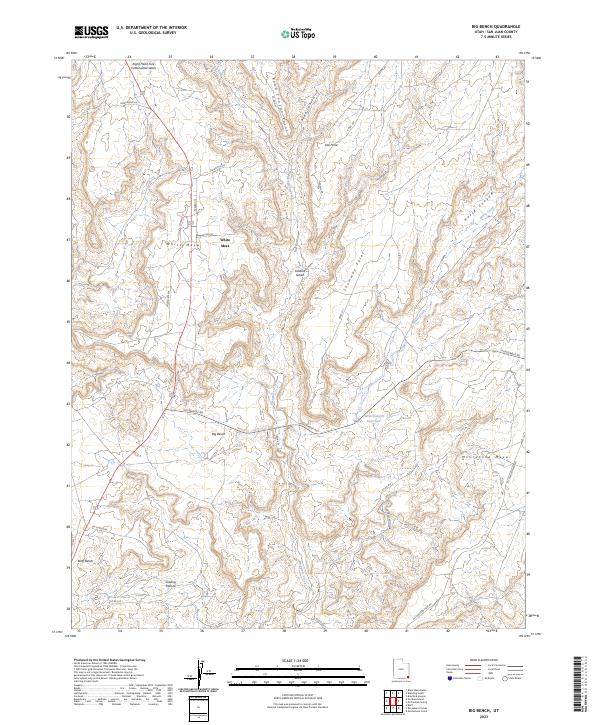 USGS Topographic Map – Big Bench