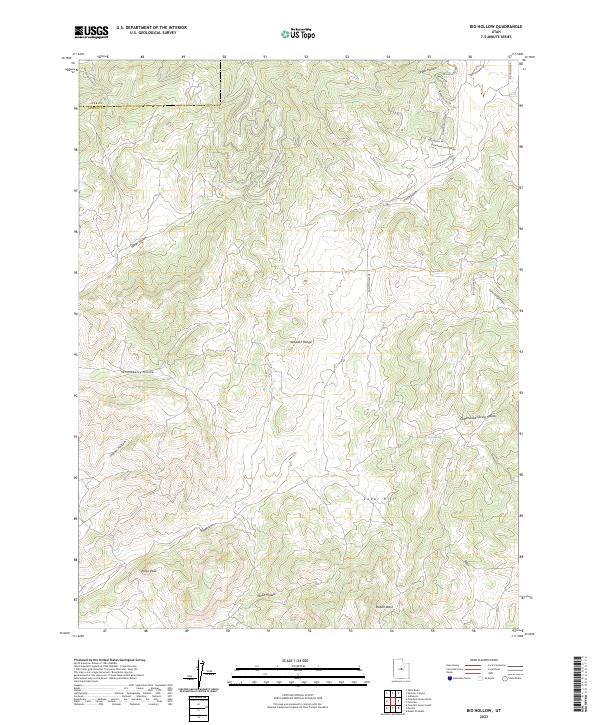 USGS Topographic Map – Big Hollow