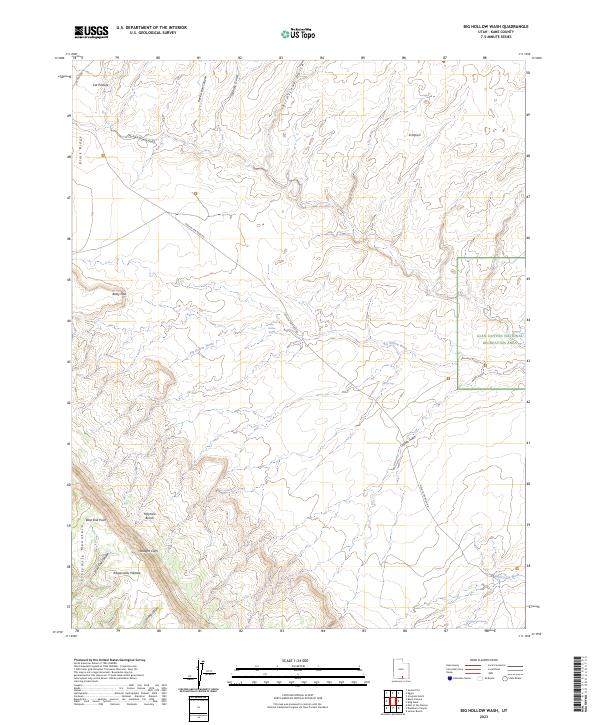 USGS Topographic Map – Big Hollow Wash