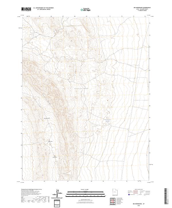 USGS Topographic Map – Big Horseshoe