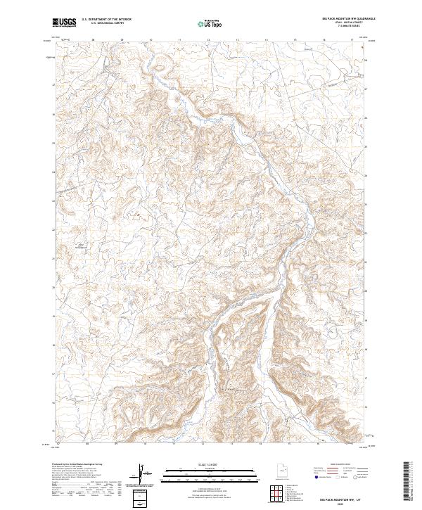 USGS Topographic Map – Big Pack Mountain NW