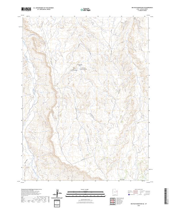 USGS Topographic Map – Big Pack Mountain SE
