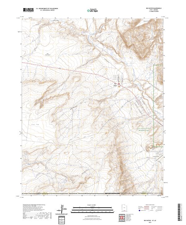USGS Topographic Map – Big Water