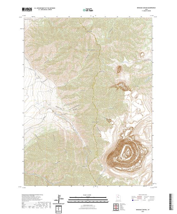 USGS Topographic Map – Bingham Canyon