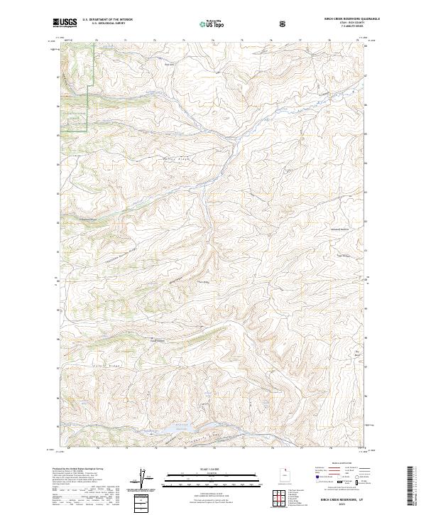 USGS Topographic Map – Birch Creek Reservoirs