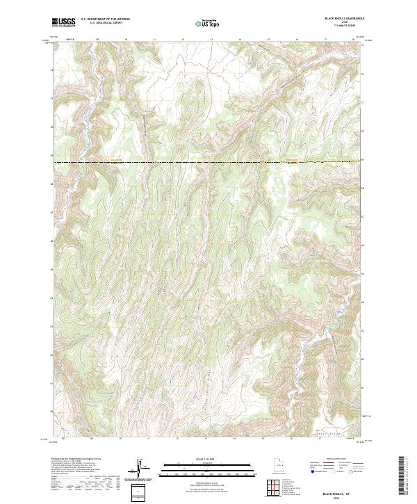 USGS Topographic Map – Black Knolls