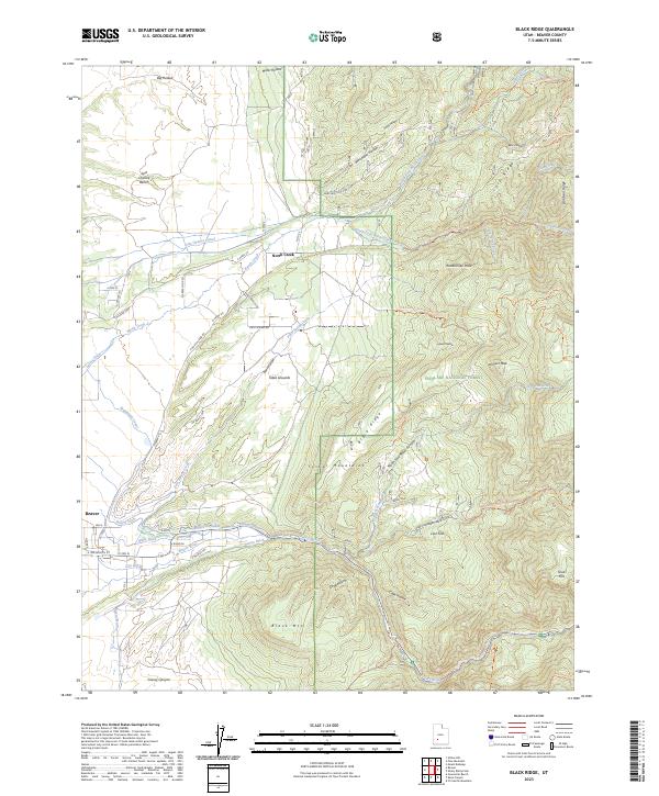 USGS Topographic Map – Black Ridge