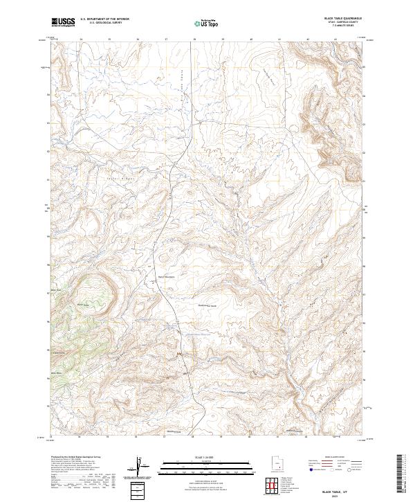 USGS Topographic Map – Black Table