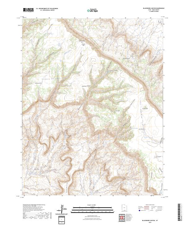 USGS Topographic Map – Blackburn Canyon