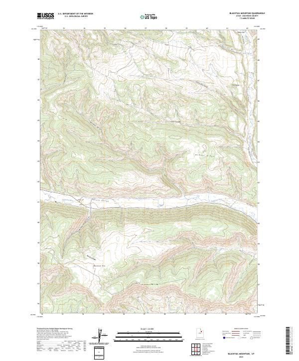 USGS Topographic Map – Blacktail Mountain