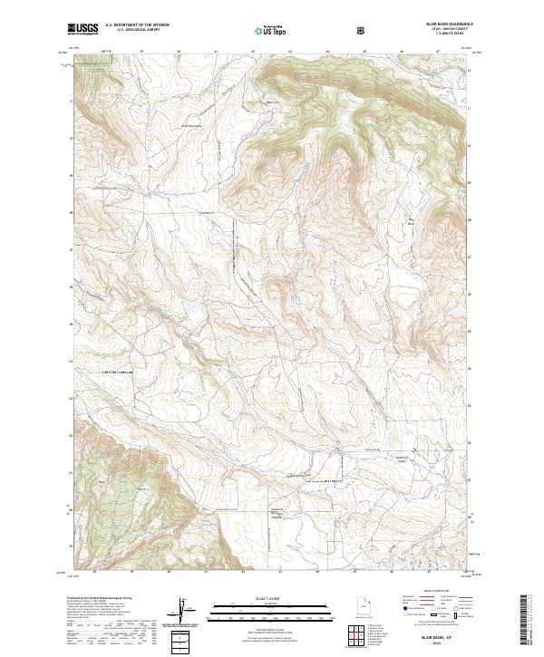 USGS Topographic Map – Blair Basin