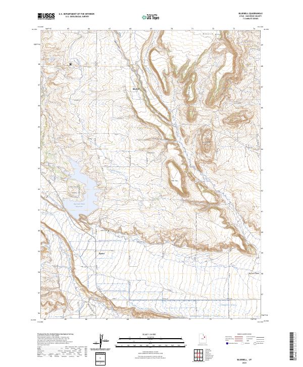 USGS Topographic Map – Bluebell