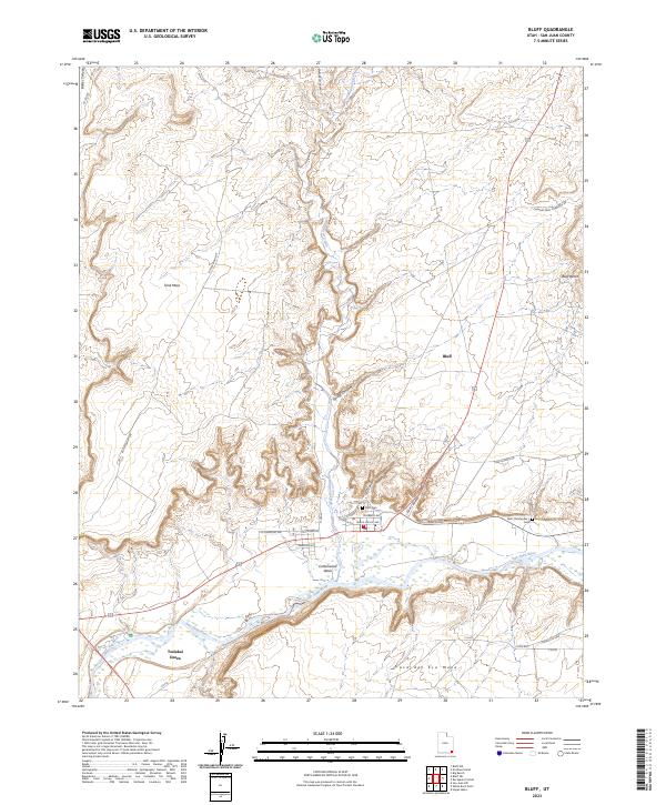 USGS Topographic Map – Bluff